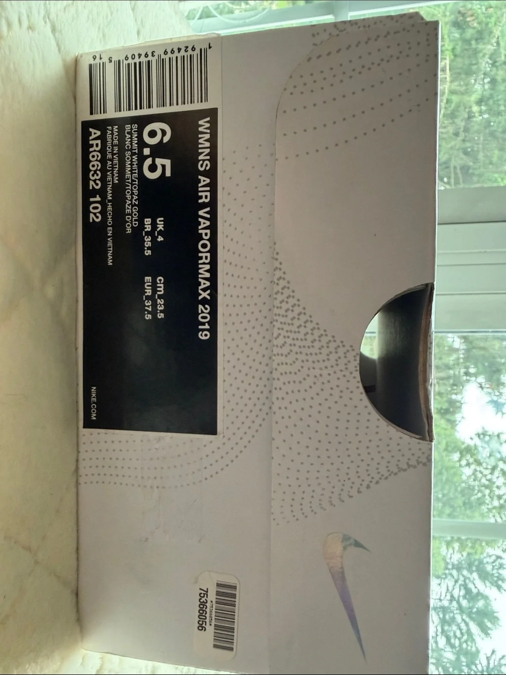 Nike womens Air VaporMax 2019 Sneakers size 6.5